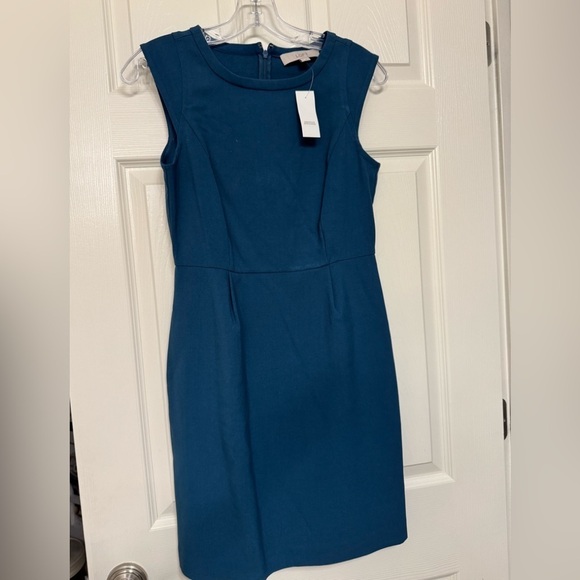 LOFT Dresses & Skirts - LOFT Teal Sleeveless Midi Dress